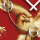 Goldadler rot Designer Wanduhr modernes Wanduhren Design leise kein ticken dixtime 3DS-0118