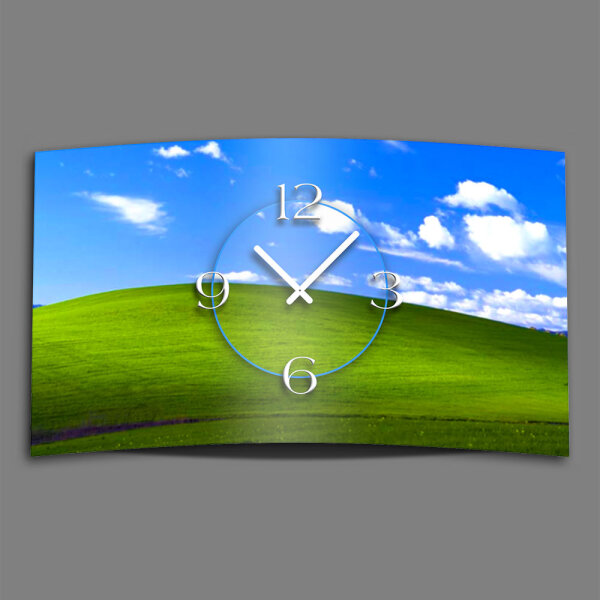 Landschaft Designer Wanduhr modernes Wanduhren Design leise kein ticken dixtime 3DS-0116