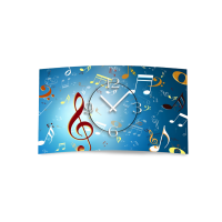 Musiknoten Designer Wanduhr modernes Wanduhren Design...