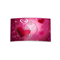 Herzen Love Designer Wanduhr modernes Wanduhren Design...