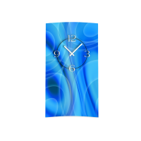 Abstrakt blau Designer Wanduhr modernes Wanduhren Design...