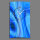 Abstrakt blau Designer Wanduhr modernes Wanduhren Design leise kein ticken dixtime 3DS-0087