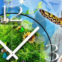 Love Peace Harmony Designer Wanduhr modernes Wanduhren Design leise kein ticken dixtime 3DS-0082