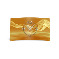 Abstrakt Seide beige Designer Wanduhr modernes Wanduhren...
