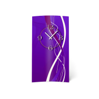 Abstrakt lila Designer Wanduhr modernes Wanduhren Design...