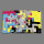 Abstrakt Streetart bunt Designer Wanduhr modernes Wanduhren Design leise kein ticken dixtime 3DS-0060