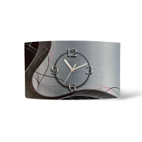 Abstrakt grau Designer Wanduhr modernes Wanduhren Design...