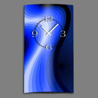 Abstrakt Retro blau Designer Wanduhr modernes Wanduhren...