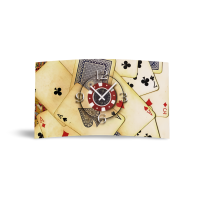 Motiv  Spielkarten Designer Wanduhr modernes Wanduhren...