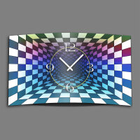 Abstrakt Space Chessboard  Designer Wanduhr modernes Wanduhren Design leise kein ticken dixtime 3DS-0041