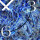 Abstrakt blau marmoriert Designer Wanduhr modernes Wanduhren Design leise kein ticken dixtime 3DS-0037