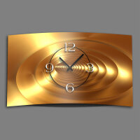Abstrakt gold bronze Designer Wanduhr modernes Wanduhren...