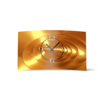 Abstrakt gold bronze Designer Wanduhr modernes Wanduhren...