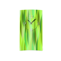 Abstrakt grün lemon Designer Wanduhr modernes...
