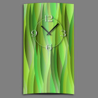 Abstrakt grün lemon Designer Wanduhr modernes Wanduhren Design leise kein ticken dixtime 3DS-0029