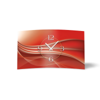 Abstrakt kupferrot Designer Wanduhr modernes Wanduhren...