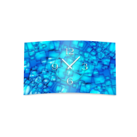Abstrakt blau Designer Wanduhr modernes Wanduhren Design...