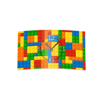 Bausteine bunt Designer Wanduhr modernes Wanduhren Design...