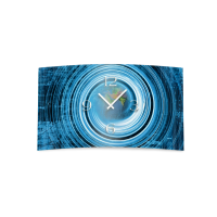 Abstrakt digitale Welt Designer Wanduhr modernes...