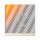 Tischuhr 30cmx30cm inkl. Alu-Ständer -grafisches Design grau orange  geräuschloses Quarzuhrwerk -Kaminuhr-Standuhr TU6054 DIXTIME