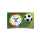 Kinder-Lernuhr Fussball und Rasen, leise kein ticken, dixtime 3DS-0435