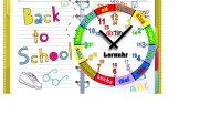 Modern-Stylische Kinder-Lernuhr Ringbuch, leise kein...
