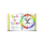 Modern-Stylische Kinder-Lernuhr Ringbuch, leise kein ticken, dixtime 3DS-0437