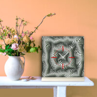 Tischuhr 30cmx30cm inkl. Alu-Ständer -grafisches...