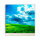 Tischuhr 30cmx30cm inkl. Alu-Ständer -Landschaftsbild Himmel Wolken Wiese  geräuschloses Quarzuhrwerk -Wanduhr-Standuhr TU6023 DIXTIME