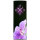 Wanduhr XXL 3D Optik Dixtime lila Orchidee 30x90 cm hochkant leises Uhrwerk GL-012H