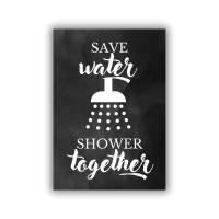 Premium Alu-Dibond Wandbild "Shower Together"...