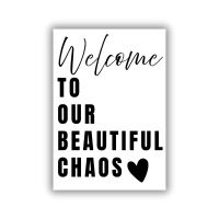 Premium Alu-Dibond Wandbild Beautiful Chaos –...