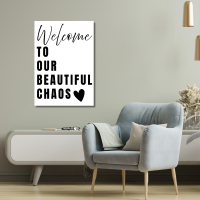 Premium Alu-Dibond Wandbild Beautiful Chaos –...