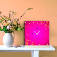 Tischuhr 30cmx30cm inkl. Alu-Ständer -modernes...