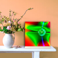 Tischuhr 30cmx30cm inkl. Alu-Ständer -modernes...