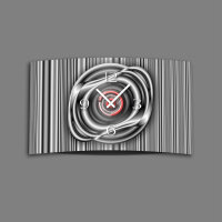 Abstrakt Designer Wanduhr modernes Wanduhren Design leise...