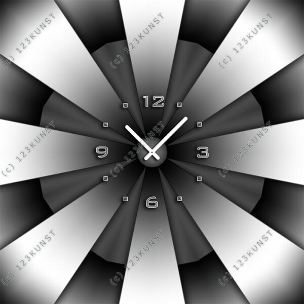 3613 Dixtime Designer Wanduhr, Enigma, quadratische Wanduhren, stilvolle Bürouhr, Wohnraumuhr