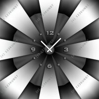 3613 Dixtime Designer Wanduhr, Enigma, quadratische...