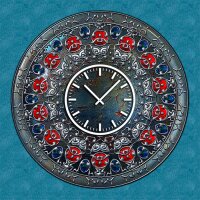 3800 Dixtime Designer Wanduhr, Wanduhren, Moderne...