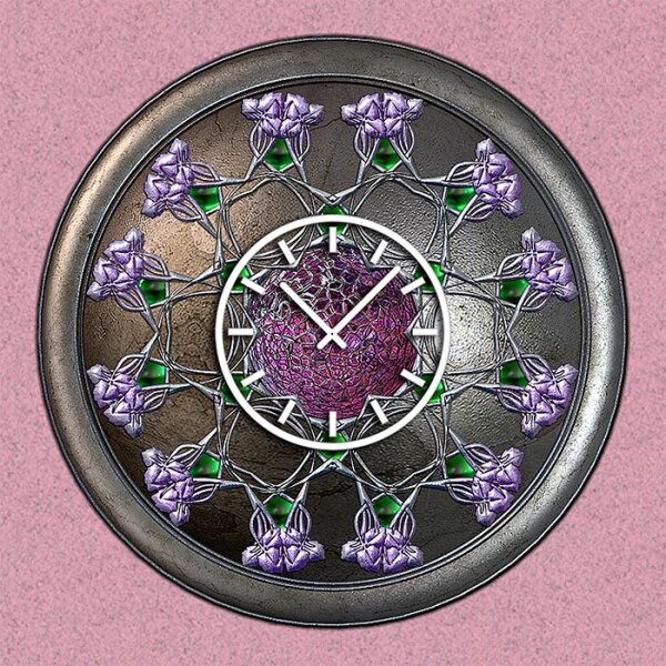 3801 Dixtime Designer Wanduhr, Wanduhren, Moderne Wohnraumuhr
