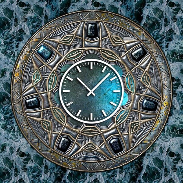 3803 Dixtime Designer Wanduhr, Wanduhren, Moderne Wohnraumuhr